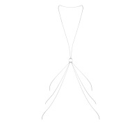 Цепочка для тела Bijoux Indiscrets Magnifique 8 Body Chain - Silver, украшение для тела