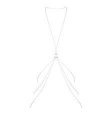 Цепочка для тела Bijoux Indiscrets Magnifique 8 Body Chain - Silver, украшение для тела