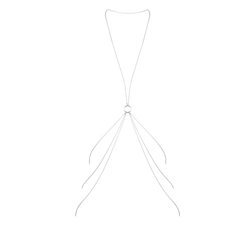 Цепочка для тела Bijoux Indiscrets Magnifique 8 Body Chain - Silver, украшение для тела