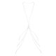 Цепочка для тела Bijoux Indiscrets Magnifique 8 Body Chain - Silver, украшение для тела