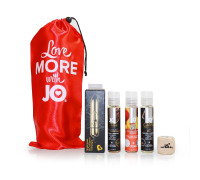 Набір для двох «Персиковий десерт»: 3 смакові мастила System JO, вібропуль, кубик з позами