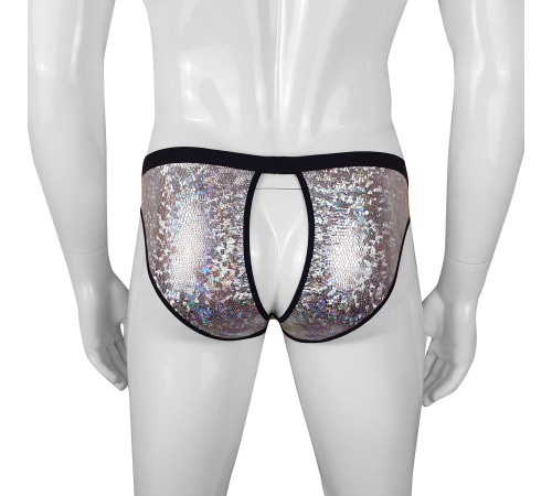 Виниловые мужские трусики с отверстием Джон