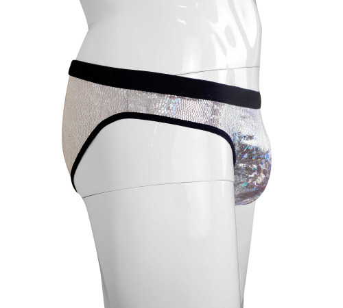 Виниловые мужские трусики с отверстием Джон