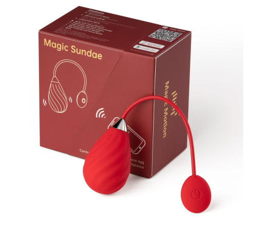 Смарт-виброяйцо Magic Motion Sundae Red