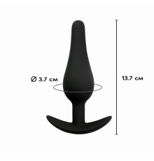 Силіконова анальна пробка Dama, розмір L, Чорний