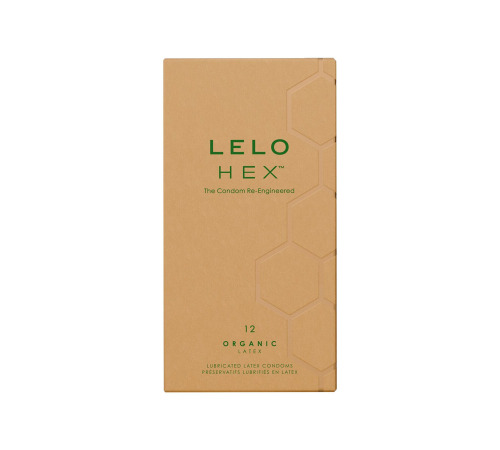 Презервативи LELO HEX Condoms Organic 12 Pack, тонкі та суперміцні