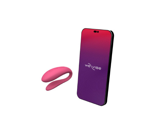 Смарт-вибратор для пар We-Vibe Sync Lite Pink, 10 виброрежимов, можно совмещать с проникающим сексом