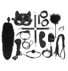 Набор Art of Sex - Maxi BDSM Set Leather, 13 предметов, натуральная кожа, Черный
