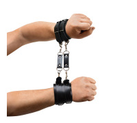 Наручники мужские Art of Sex - Handcuffs Dragons man из эко кожи, Черный