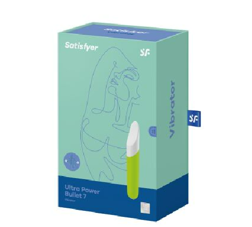 Минивибратор с гибким язычком Satisfyer Ultra Power Bullet 7 Green