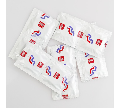 Ультратонкі презервативи Elasun 001 з пухирцями, з розігріваючим ефектом