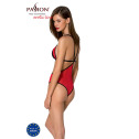 Полупрозрачное боди с кружевом Passion PEONIA BODY L/XL red