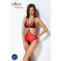 Полупрозрачное боди с кружевом Passion PEONIA BODY L/XL red