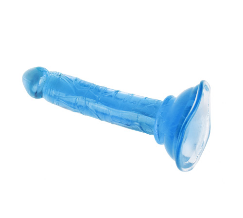 Гелевий міні фалоімітатор на присоску Mini Fallos, Блакитний