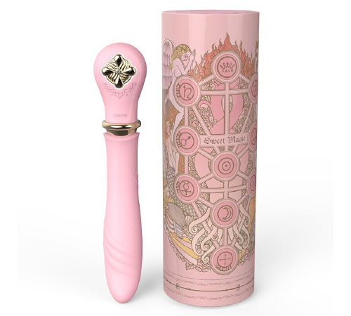 Пульсатор с подогревом Zalo Sweet Magic - Desire Fairy Pink, турбо режим