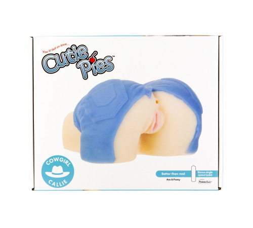 Мастурбатор-вагина и попка Cutie Pies Cowgirl Callie Vagina&Ass Masturbator, вибропуля в подарок