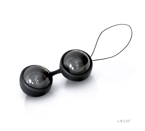 Вагинальные шарики LELO Luna Beads Noir Black, смещенный центр тяжести, диаметр 2,9 см, 2х37 г