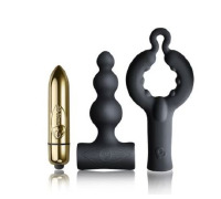 Вибронабор Rocks Off Silhouette - Be Mine: анальный стимулятор, эрекционное кольцо и вибропуля
