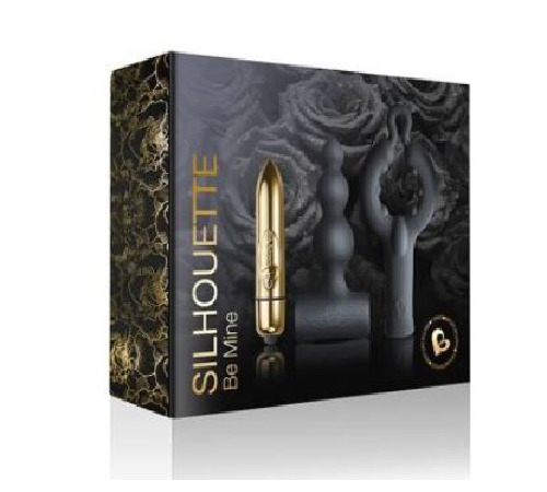 Вибронабор Rocks Off Silhouette - Be Mine: анальный стимулятор, эрекционное кольцо и вибропуля