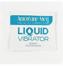 Пробник лубриканта с эффектом вибрации Amoreane Med Liquid Vibrator Berries (2 мл)