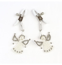 Зажимы украшение на соски Angel, серебро