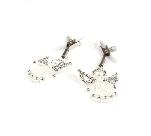 Зажимы украшение на соски Angel, серебро