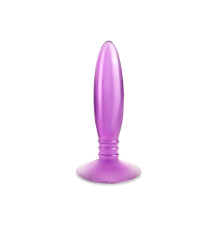 Гелевая анальная пробка на присоске Пуля, Сиреневый
