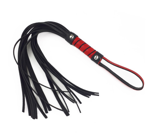 Батоги BDSM NeDlyaskuki, Еко шкіра Чорно/Червона