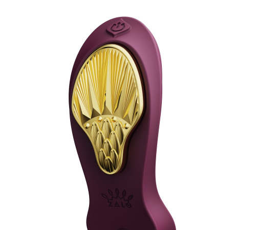 Смартвибратор в трусики Zalo — AYA Velvet Purple, насадка и пульт ДУ