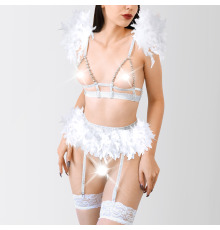 Сексуальный комплект белья Angel, размер XS-M, цвет Белый