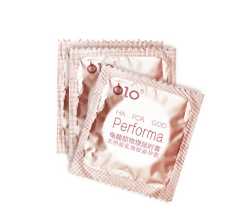 Ультратонкі презервативи з ефектом пролонгації OLO Performa з гілауроной кислотою в якості мастила 3 шт