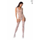 Ажурный бодистокинг с имитацией чулок Passion BS074 white