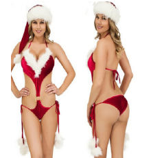 Ролевой сексуальный костюм Санты, размер XS - L