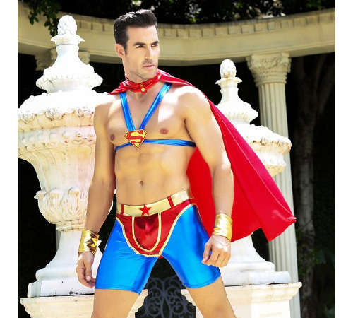 Мужской эротический костюм супермена 