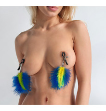 Зажимы для сосков Синий/Желтый