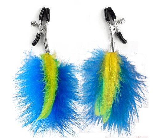 Зажимы для сосков Синий/Желтый