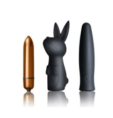 Вибронабор Rocks Off Silhouette — Dark Desires: вибропуля и две силиконовые насадки