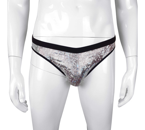 Виниловые мужские трусики с отверстием Джон