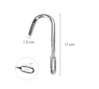 Металевий анальний гачок №7