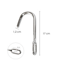 Металлический анальный крюк №7