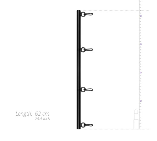 Фіксатор для рук та ніг Bedroom Fantasies: Spreader Bar Lightweight Restraint Bar, чорний