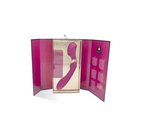 Вибромассажер Shunga Zoa Raspberry, двусторонний