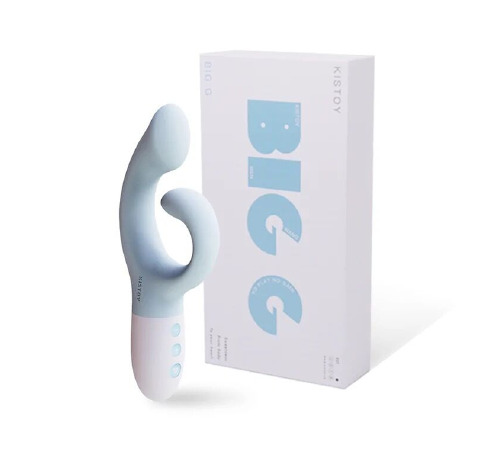 Вібратор-кролик для точки G KISTOY Big G, вигнутий відросток, автоматичний підігрів