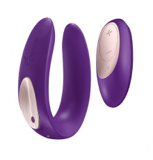 Вибратор для пар Satisfyer Double Plus Remote с пультом ДУ и двумя моторчиками