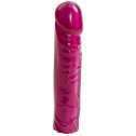 Фаллоимитатор Doc Johnson Radiant Gems 8 Inch Fuchsia, диаметр 4,3см, антибактериальный ПВХ
