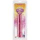 Фаллоимитатор Doc Johnson Radiant Gems 8 Inch Fuchsia, диаметр 4,3см, антибактериальный ПВХ