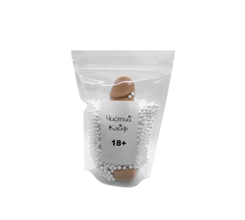 Крафтовое мыло-член с присоской Чистый Кайф Brown size M, натуральное