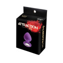 Анальная пробка с кристаллом MAI Attraction Toys №47 Purple, длина 7см, диаметр 2,8см