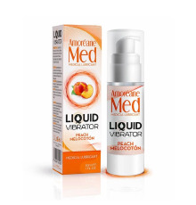 Лубрикант з ефектом вібрації Amoreane Med Liquid Vibrator Peach (30 мл)