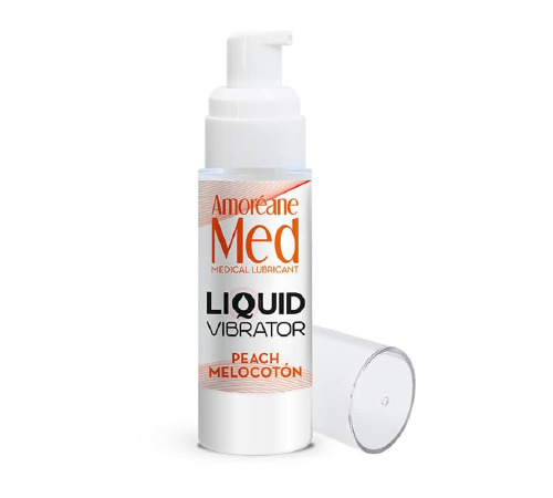Лубрикант з ефектом вібрації Amoreane Med Liquid Vibrator Peach (30 мл)